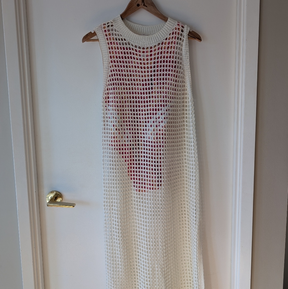 Knit beach cover up